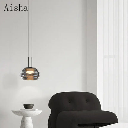 Lampe de chevet suspension LED en verre au design moderne — LZ4X9P