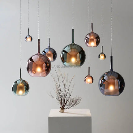 Lustre italien de luxe en bulles de verre pour restaurant — LZ4X9TQ
