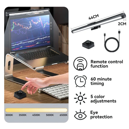 Lampe de bureau portable USB avec éclairage RVB d’ambiance — LZ4X9T2