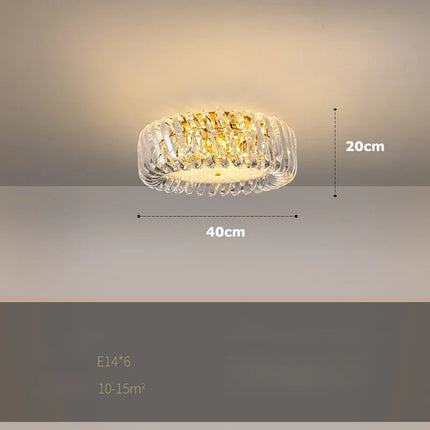 Lustre en verre cristal Art déco à intensité variable tendance 2024 — LZ4X9T