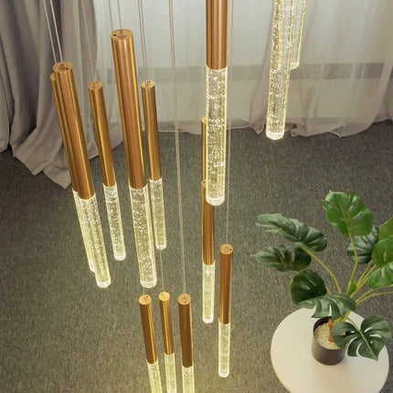 Lustre en cristal au design moderne pour éclairage intérieur minimaliste — LZ4X9Q2