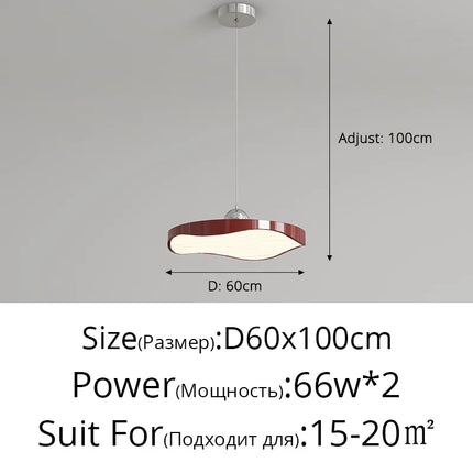 Lustre rond minimaliste avec protection des yeux — LZ4X9M2