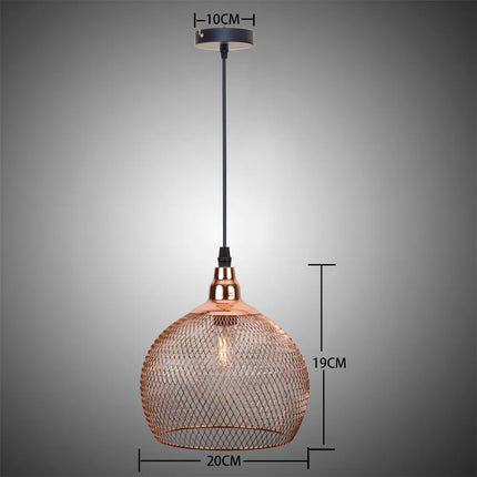 Suspension cage à oiseaux rétro or rose pour salon et bar — LZ4D9XQ