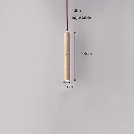 Suspension tube en bois style japonais rétro moderne — LZ4T9Q2