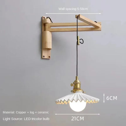 Applique murale extensible en cuivre au design élégant et fonctionnel — LZ4X9T