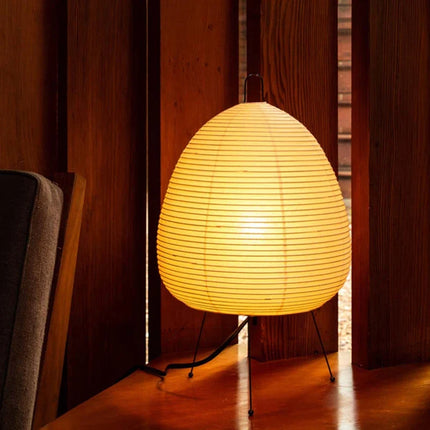 Lampe de table japonaise en papier de riz à trépied E27 — LZ4X9M