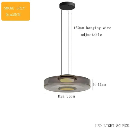 Suspension bohème en verre pour table basse design danois — LZ4X9T