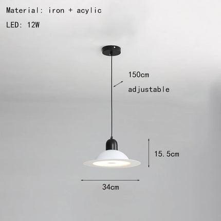 suspension lampe led métal avec lumière réglable et modifiable