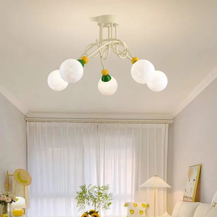 Lustre coloré style nordique pour chambre d'enfant moderne — LZ4X9T