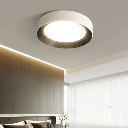 Plafonnier rond minimaliste pour couloir et entrée avec protection des yeux — LZ4X9T2