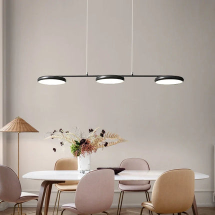 Lustre LED moderne en cuivre noir pour intérieur élégant — LZ4X9T2