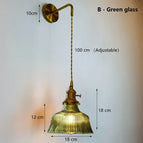 B - Verre vert / Ampoule non incluse