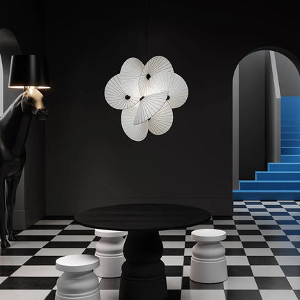 Lustre suspension en tissu avec fil réglable pour éclairage intérieur — LZ4P9X