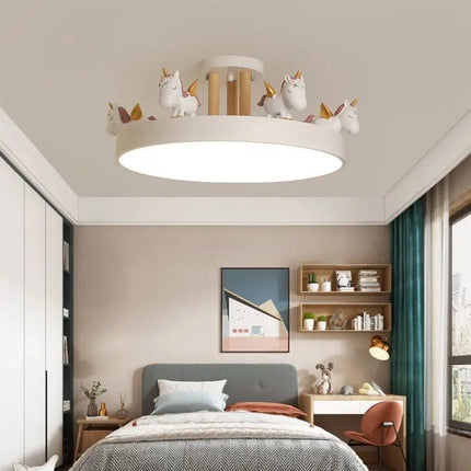 Lustre enfant avec motif cheval pour chambre garçon et fille — LZ4X9T