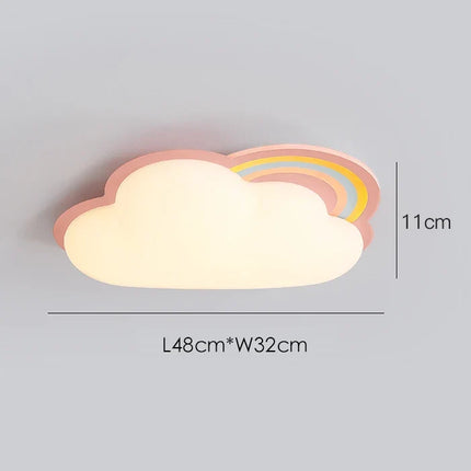 Plafonnier nuage arc-en-ciel décoratif pour chambre enfant — LZ4X9P
