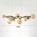 9 têtes-ambre / Télécommande de gradation RC