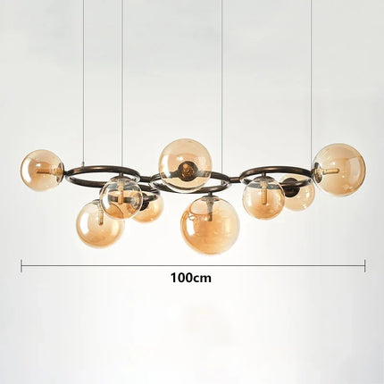 Lustre suspension en verre à bulles style nordique pour intérieur — LZ4X9P2