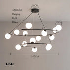 White Light / 15 Balls Black
