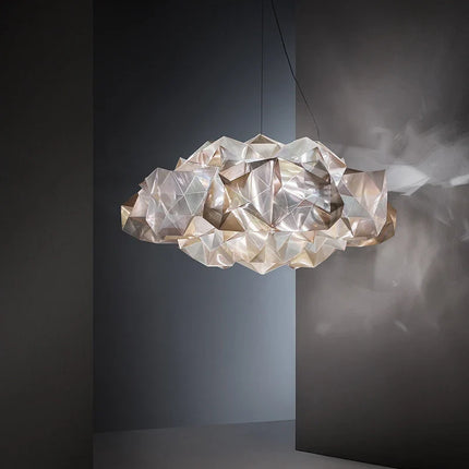 Suspension LED moderne en acrylique forme nuage diamant — LZ4X9J