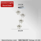 4 Lights Chrome / Warm Light