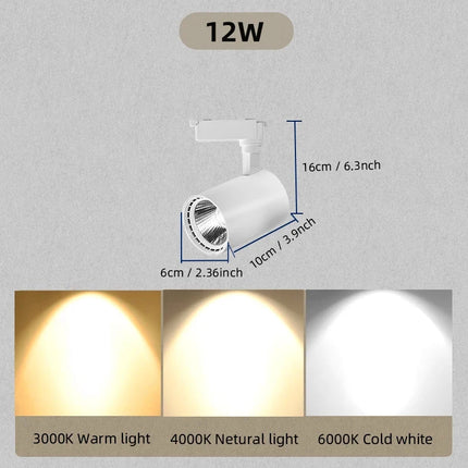 Spot LED sur rail pour éclairage professionnel de magasin — LZ4Q7M9