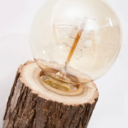 Applique murale LED vintage en bois style industriel américain — LZ4X9P2