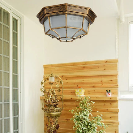 Plafonnier LED étanche pour extérieur au design minimaliste — LZ4X9T2