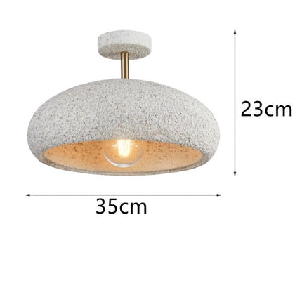 Plafonnier moderne avec abat-jour effet pierre Kery — LZ4G7XQ