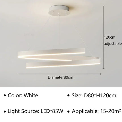 Lustre spirale LED pour décoration intérieure — LZ4X9Q2M