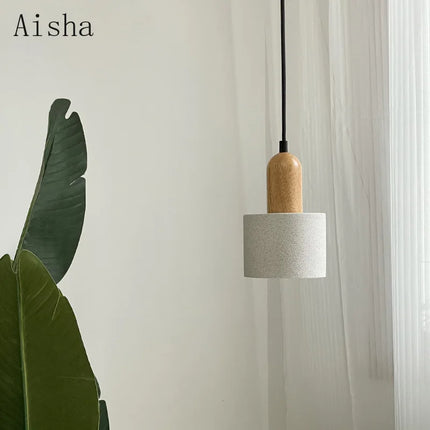 Suspension japonaise en grès pour bar et restaurant en bois massif — LZ4X9T