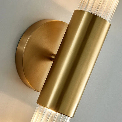 Applique murale moderne en verre avec éclairage minimaliste en métal — LZ4X9T2