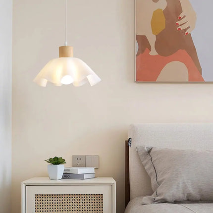 Lustre suspension en bois pour ambiance chaleureuse et déco moderne — LZ4X9P