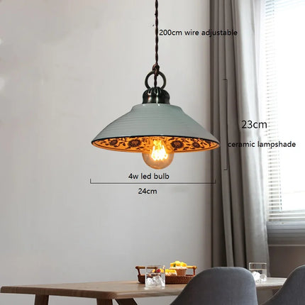 Suspension LED simple en céramique au design moderne — LZ4X9P