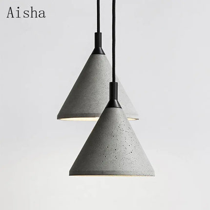 Suspension en ciment style industriel pour café et boutique — LZ4X9T2