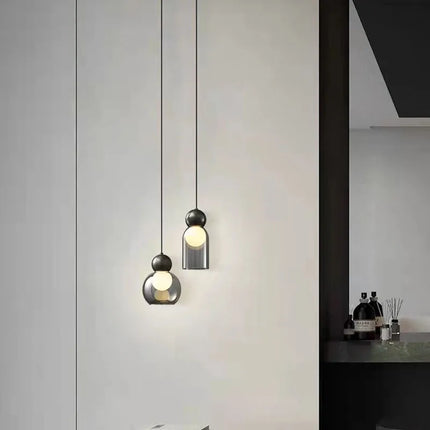 Suspension décorative réglable en verre transparent — LZ4X9T