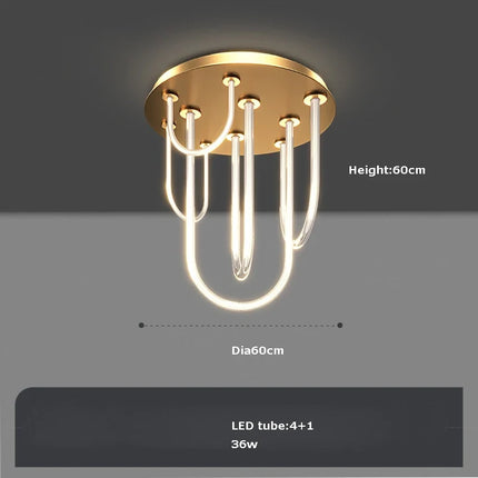 Lustre LED dimmable style postmoderne ceinture magique 2022 — LZ4X9P