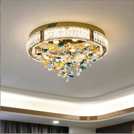Plafonnier luxe en cristal pour intérieur de villa moderne — LZ4XJ9