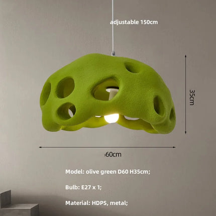 Suspension LED design Wabi Sabi style nordique irrégulier — LZ4X9P2