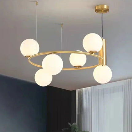 Lustre LED en verre style nordique pour décoration intérieure — LZ4X9M