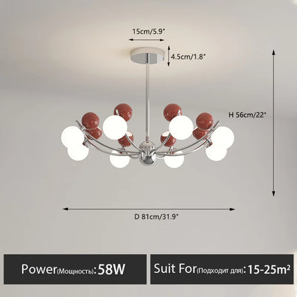 Lustre LED créatif pour décoration chambre enfants moderne — LZ4X9P2