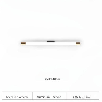 applique murale nordique led long miroir rond décoration villa