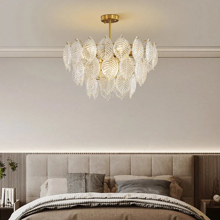 Lustre moderne en verre pour décoration intérieure élégante — LZ4P9X2