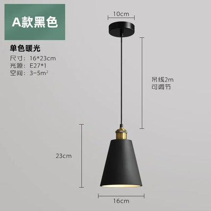 Suspension LED au design industriel contemporain — LZ4X9M