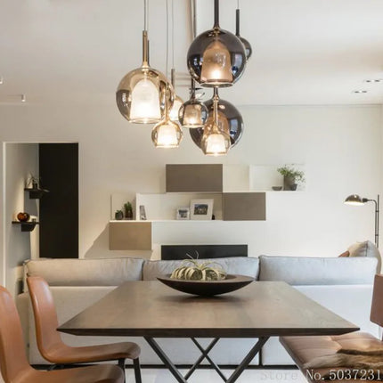 Suspension nordique en verre au design simple et moderne — LZ4X9P
