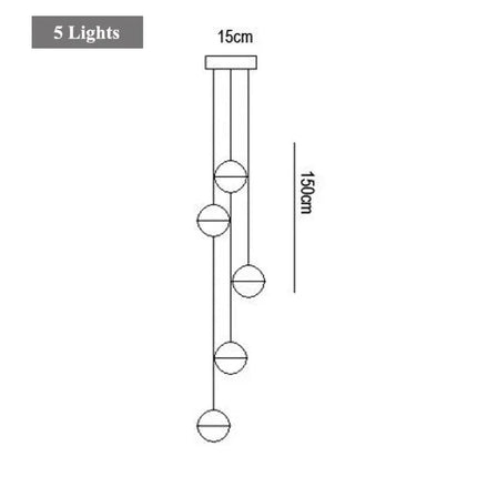 Lustre suspendu moderne en cristal pour décoration intérieure — LZ4X9M