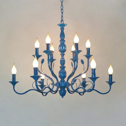 Lustre suspension vintage en fer noir style industriel — LZ4P9X