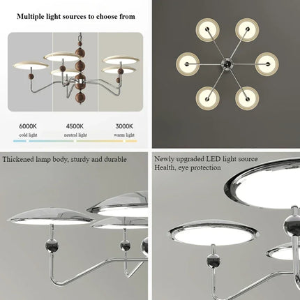 Lustre LED nordique design soucoupe volante — LZ4X9Q