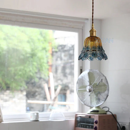 Suspension en verre pour chevet avec applique lumineuse — LZ4P9XJ