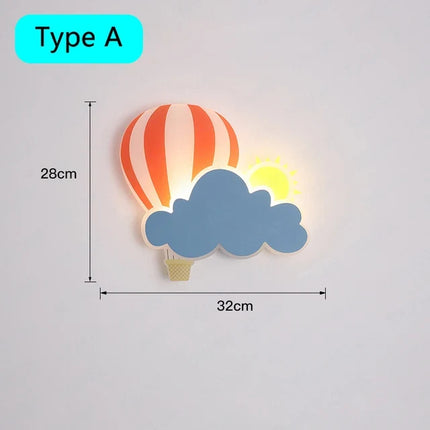 Applique murale en forme de couronne avec télécommande pour chambre enfant — LZ4X9T