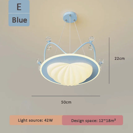 Lustre suspension nuage cristal décoratif pour chambre d'enfant — LZ4QX9